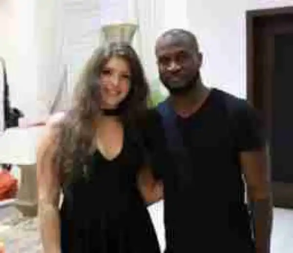Stunning 19-Year-Old Lebanese Who Makes Nigerian Songs Visits Peter Okoye (Photos)